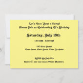 Uitnodiging voor aanpasbaar feestje Taco Fiesta (Achterkant)