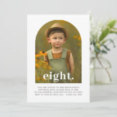 Uitnodiging voor acht boogfoto's (Staand voorkant)