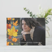 Uitnodiging voor achtergrondfoto's in het najaar (Staand voorkant)