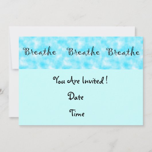 Uitnodiging voor ademhaling (Voorkant)