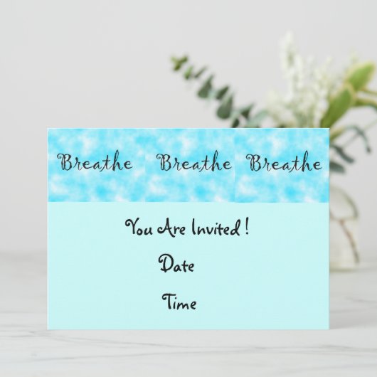 Uitnodiging voor ademhaling (Staand voorkant)