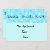 Uitnodiging voor ademhaling (Voorkant / Achterkant)