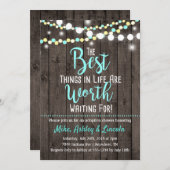 Uitnodiging voor adoptie Beste dingen in het leven (Voorkant / Achterkant)