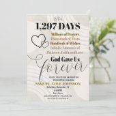 Uitnodiging voor adoptie viering (Staand voorkant)