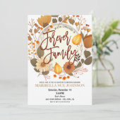 Uitnodiging voor adoptiefeest (Staand voorkant)