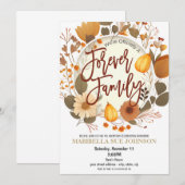 Uitnodiging voor adoptiefeest (Voorkant / Achterkant)