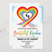 Uitnodiging voor adoptiefeest (Voorkant / Achterkant)