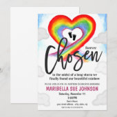 Uitnodiging voor adoptiefeest (Voorkant / Achterkant)