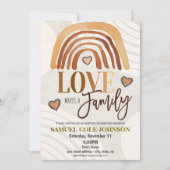 Uitnodiging voor adoptiefeest (Voorkant)