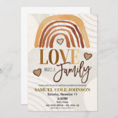 Uitnodiging voor adoptiefeest (Voorkant / Achterkant)