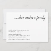 Uitnodiging voor adoptiefeest (voor baby of peuter (Voorkant)