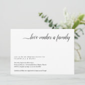 Uitnodiging voor adoptiefeest (voor baby of peuter (Staand voorkant)