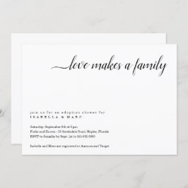 Uitnodiging voor adoptiefeest (voor baby of peuter