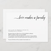 Uitnodiging voor adoptietoeslag (voor ouder kind) (Voorkant / Achterkant)