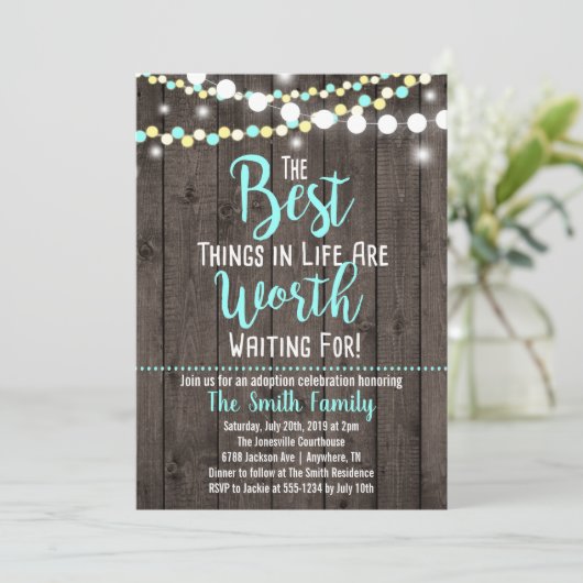 Uitnodiging voor adoptietool (Staand voorkant)