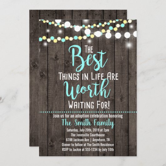 Uitnodiging voor adoptietool (Voorkant / Achterkant)