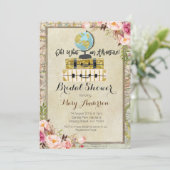 Uitnodiging voor Adventure  Bridal Shower (Staand voorkant)