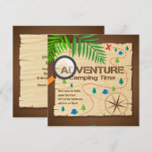 Uitnodiging voor Adventure Camp (Voorkant / Achterkant)