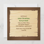 Uitnodiging voor Adventure Camp (Achterkant)