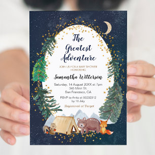 Uitnodiging voor Adventure Forest Baby shower