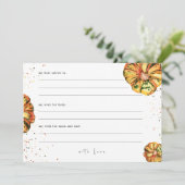 Uitnodiging voor advies over kleine pompoenen Baby (Staand voorkant)