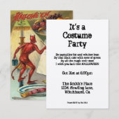  uitnodiging voor afleiding Halloween (Voorkant / Achterkant)