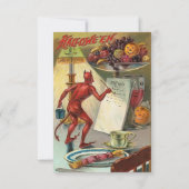 uitnodiging voor afleiding Halloween (Achterkant)