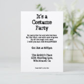 uitnodiging voor afleiding Halloween (Staand voorkant)