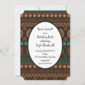 Uitnodiging voor Afrikaanse etnische prenten (Voorkant)