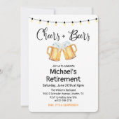 Uitnodiging voor afscheid met Cheers and Beers (Voorkant)