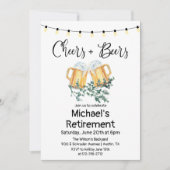 Uitnodiging voor afscheid met Cheers and Beers (Voorkant)