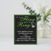 Uitnodiging voor Afscheidsfeestje (Staand voorkant)