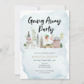Uitnodiging voor afscheidsparty in New York City (Voorkant)