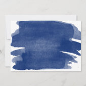 Uitnodiging voor afscheidsparty met Navy Watercolo (Achterkant)