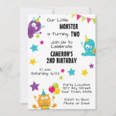 Uitnodiging voor afspeelbare monster (Voorkant)