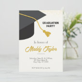 Uitnodiging voor afstudeercap (Staand voorkant)