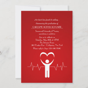 Uitnodiging voor afstudeerceremonie van Nurse's Lo