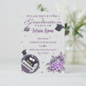 Uitnodiging voor afstudeerfeest 2024 (Staand voorkant)