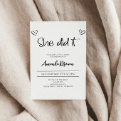 Uitnodiging voor afstudeerfeest, 2024 Afstudeerder