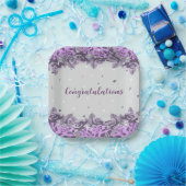 Uitnodiging voor afstudeerfeest 2024 papieren bordje (Feest)