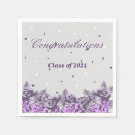 Uitnodiging voor afstudeerfeest 2024 servet