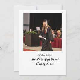 Uitnodiging voor afstudeerfeest met Arch Photo