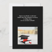 Uitnodiging voor afstudeerfeest met foto | Groen (Achterkant)