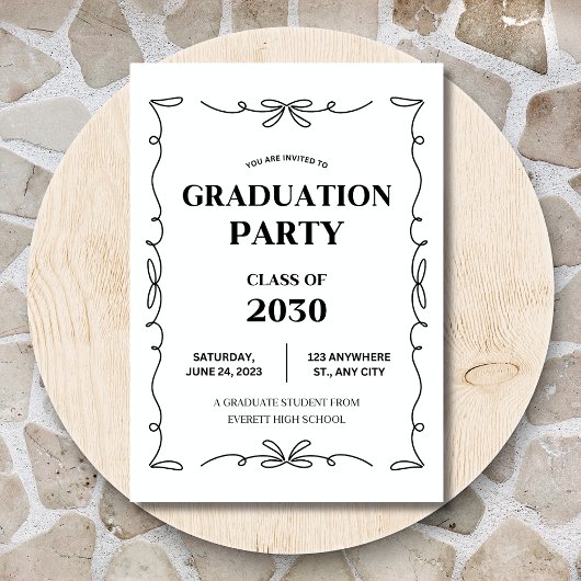 Uitnodiging voor afstudeerfeest, Modern Afstuderen