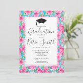 Uitnodiging voor afstudeerfeest, Preppy Afstuderen (Staand voorkant)