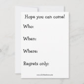 Uitnodiging voor afstudeerfeest rechten (Achterkant)