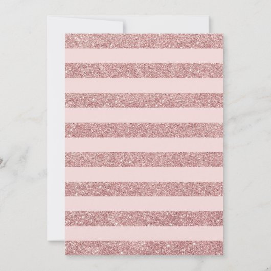 Uitnodiging voor afstudeerfeest - Roos Gold White (Achterkant)