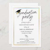 Uitnodiging voor afstudeerfeest, uitnodiging voor  (Voorkant / Achterkant)