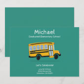 Uitnodiging voor afstudeerfeest voor kinderen - be (Voorkant / Achterkant)