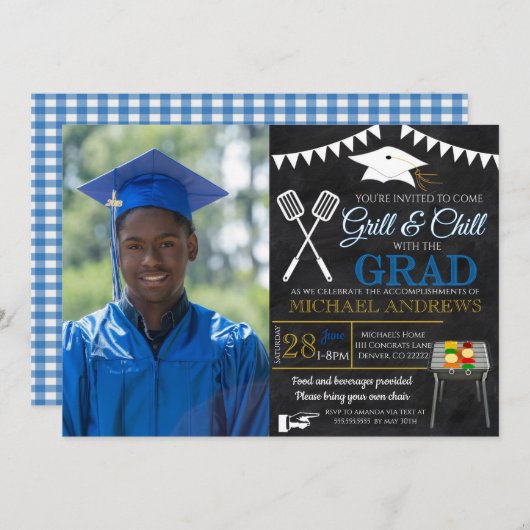 Uitnodiging voor Afstuderen BBQ (Voorkant / Achterkant)